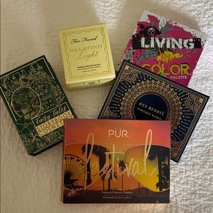 Assortment of unused makeup